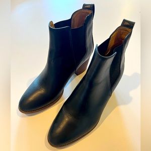 Madewell Black Leather Ankle Boots